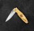 Mcusta Sengoku Yellow Pakka Nóż Damascus