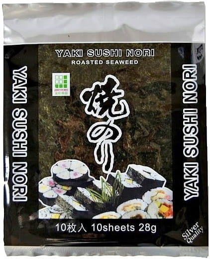 Wodorosty Algi Nori SILVER 10 Sztuk