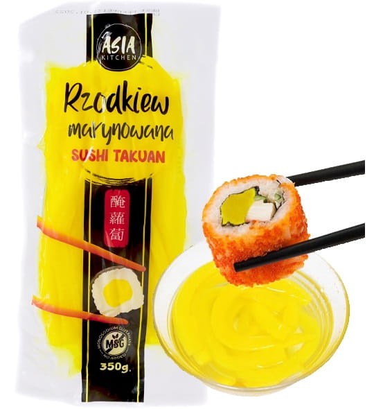 Marynowana Rzodkiew Do Sushi Oshinko 350g Krojona