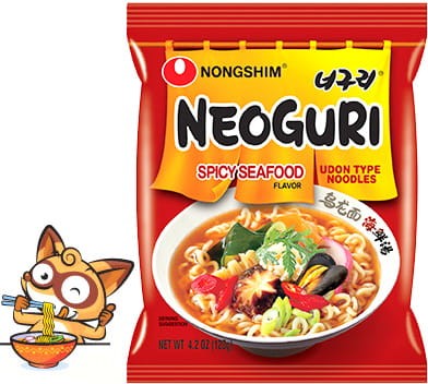 20x Zupka Neoguri Ramyun Owoce Morza Ostra Korea KARTON 120g NONGSHIM