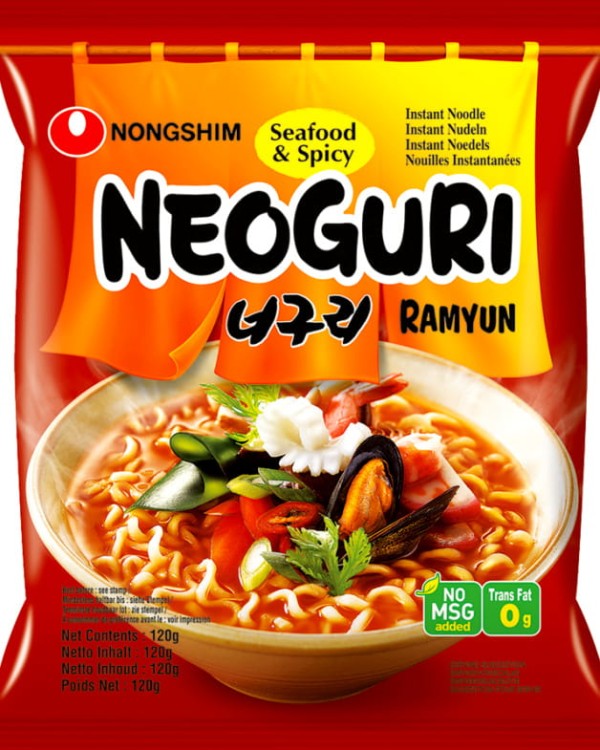 20x Zupka Neoguri Ramyun Owoce Morza Ostra Korea KARTON 120g NONGSHIM