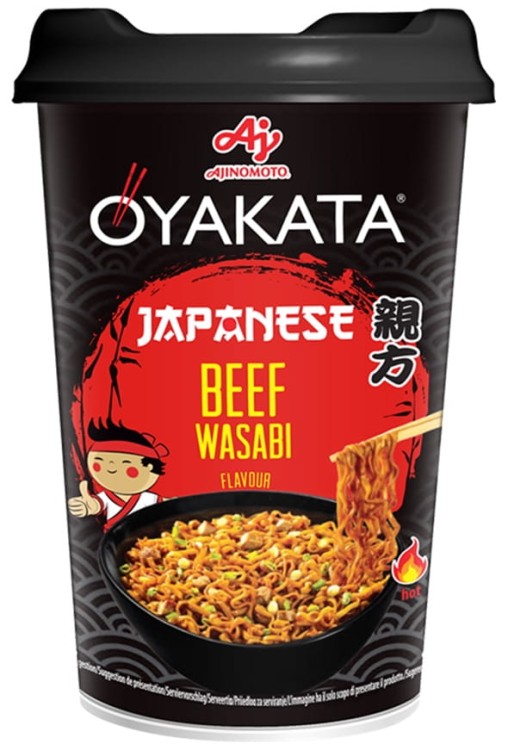 Zupka Makaron Błyskawiczny Wołowina Wasabi Cup 93g OYAKATA
