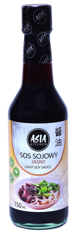 Chiński Sos Sojowy Jasny Bezglutenowy Light Soy Sauce 150ml ASIA KITCHEN