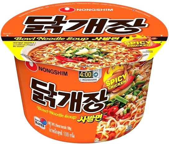 Zupka w Miseczce Koreańska Ostry Kurczak 100g NONGSHIM