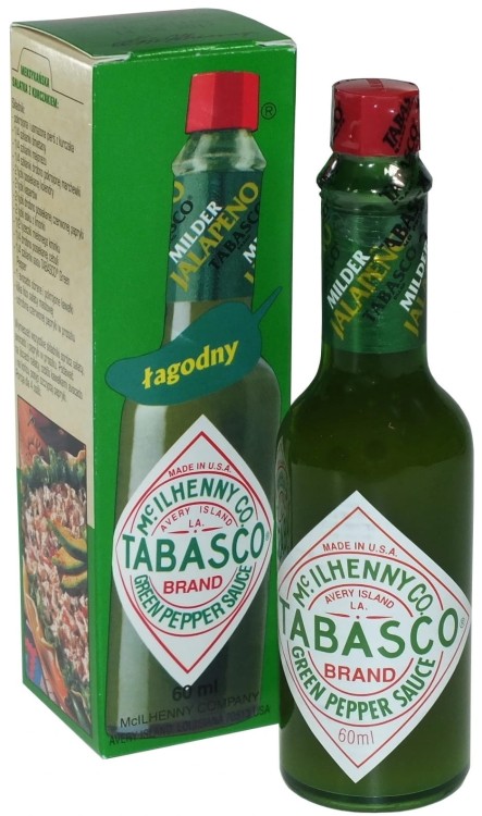 Sos Zielone Chili Tabasco Green Pepper Sauce USA 60ml MCILHENNY CO.