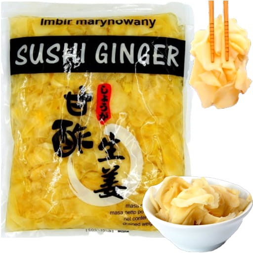 Imbir Marynowany Do Sushi Biały 1kg ASIA KITCHEN