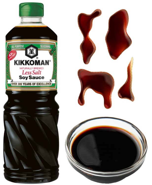 Sos Sojowy LIGHT Mniej Soli 1 Litr KIKKOMAN