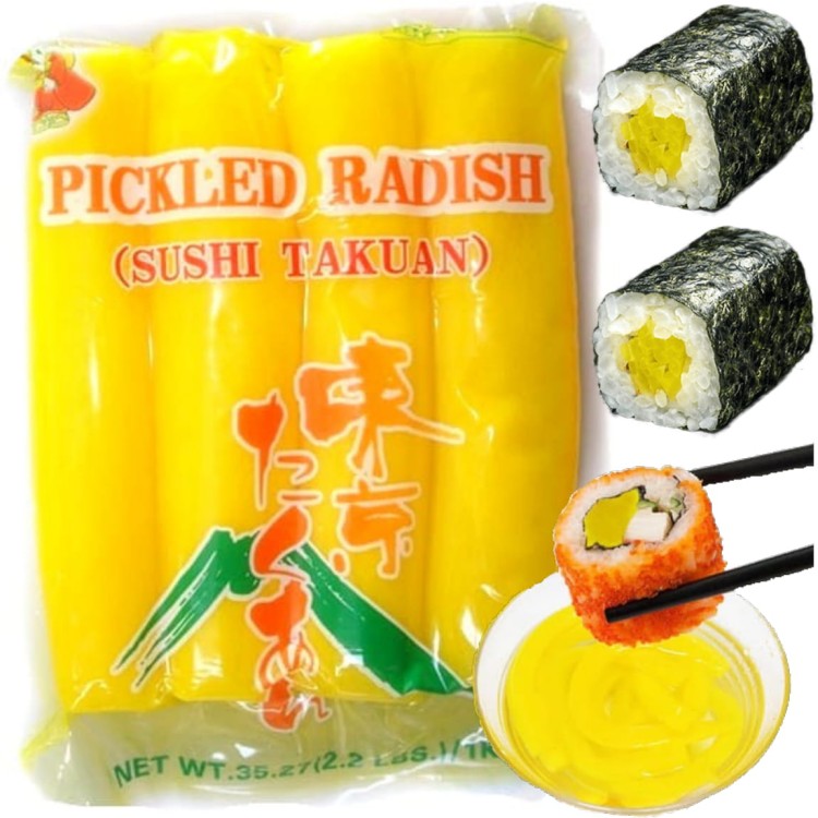 Rzodkiew Oshinko Do Sushi Cała 1kg ASIA KITCHEN