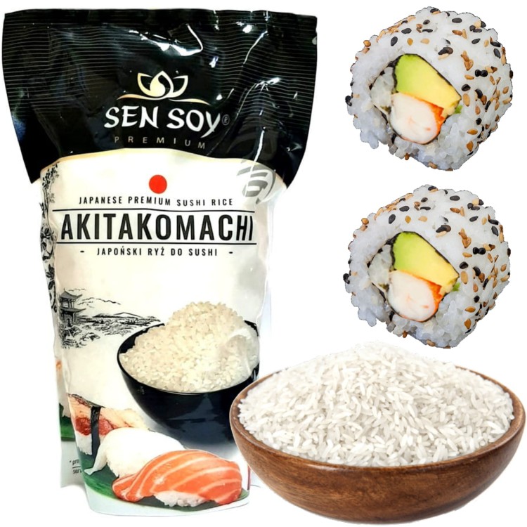 Japoński Ryż Do Sushi Akitakomachi 1kg SEN SOY
