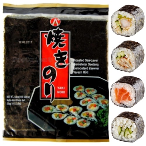 Wodorosty Algi Yaki Nori Do Sushi 10 Sztuk A+ HOSAN