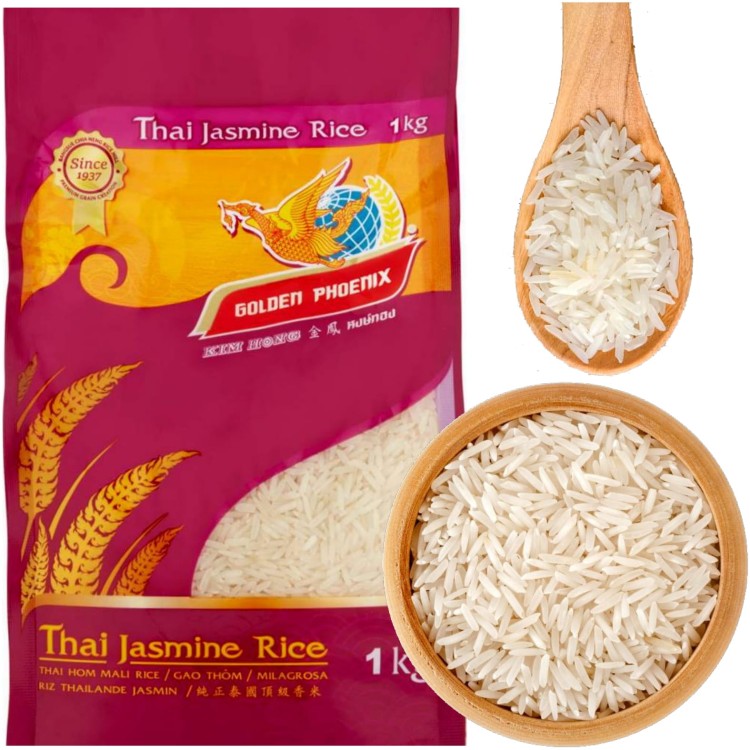 Ryż Jaśminowy Długoziarnisty 1kg GOLDEN PHOENIX