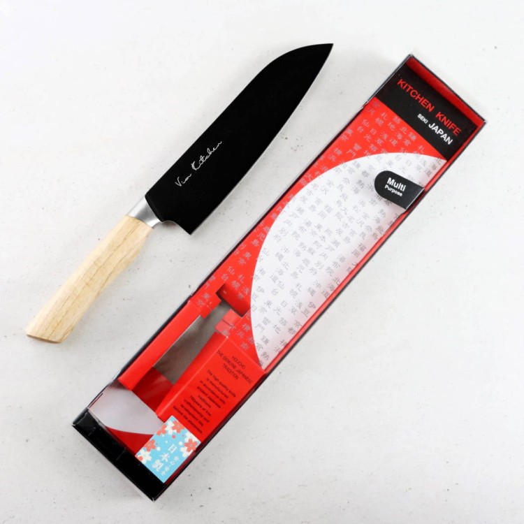 Satake Black Ash Nóż Santoku 17 cm