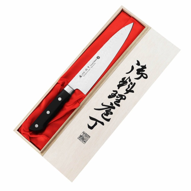 Satake Noushu Nóż Szefa Kuchni 20cm w Drewnianym Pudełku