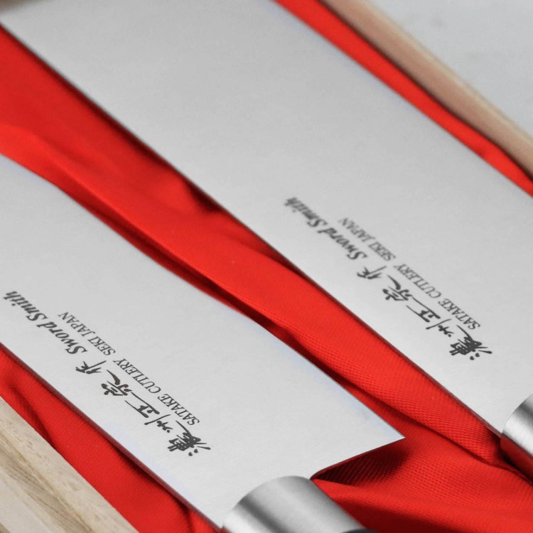 Satake Saku PP Zestaw 2 Noży Santoku 17cm i Nakiri 16cm