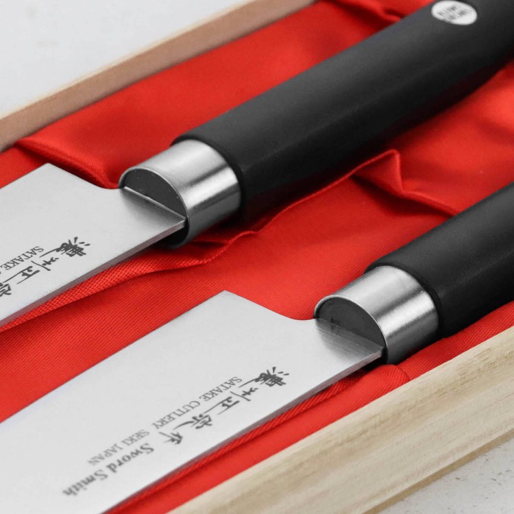Satake Sword Smith Zestaw 2 Noży Santoku 17cm i Szefa Kuchni 18cm