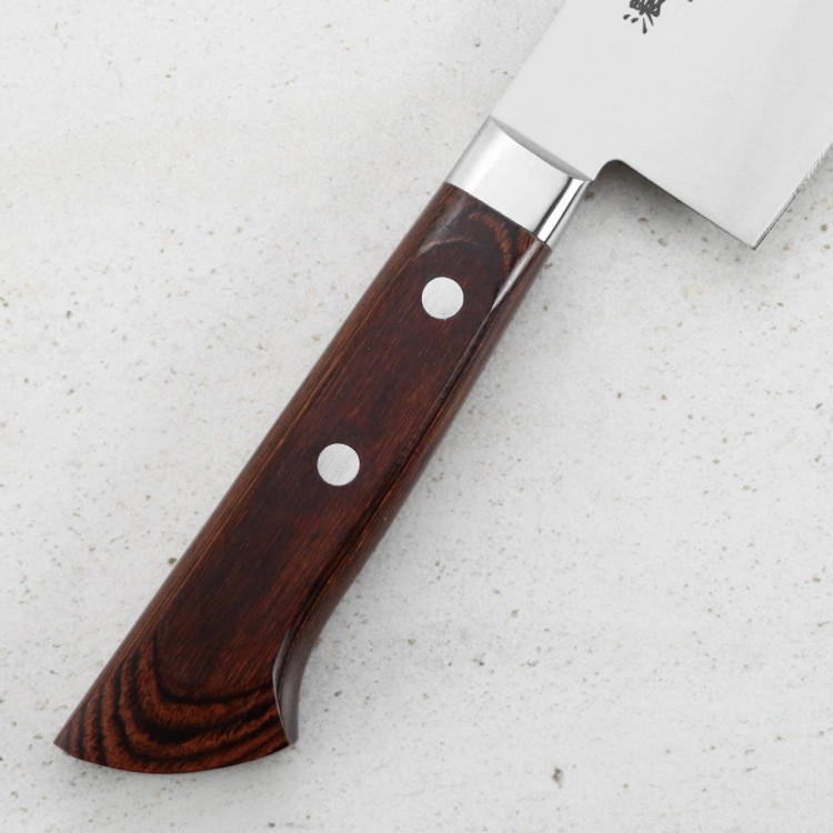 Satake Unique Shirogami Nóż Nakiri 17cm w Drewnianym Pudełku