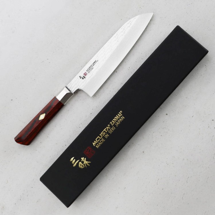 Mcusta Zanmai VG-10 Supreme Ripple Nóż Santoku 18cm