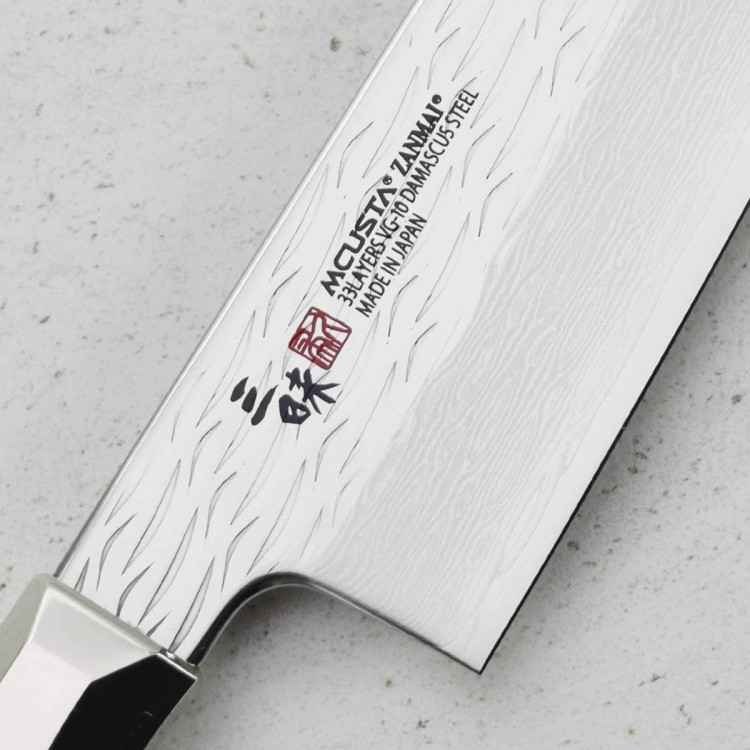 Mcusta Zanmai VG-10 Supreme Ripple Nóż Santoku 18cm