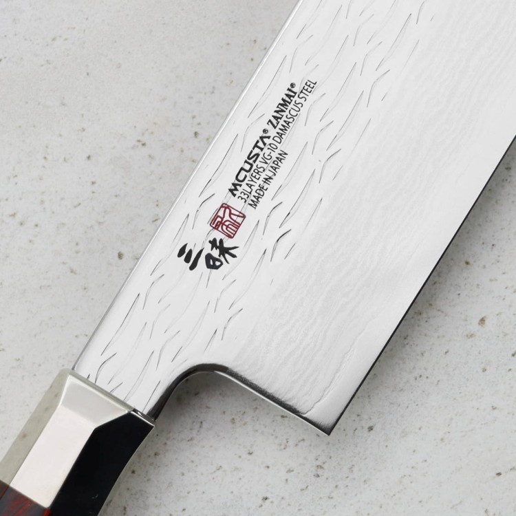 Mcusta Zanmai VG-10 Supreme Ripple Nóż Nakiri 16,5cm