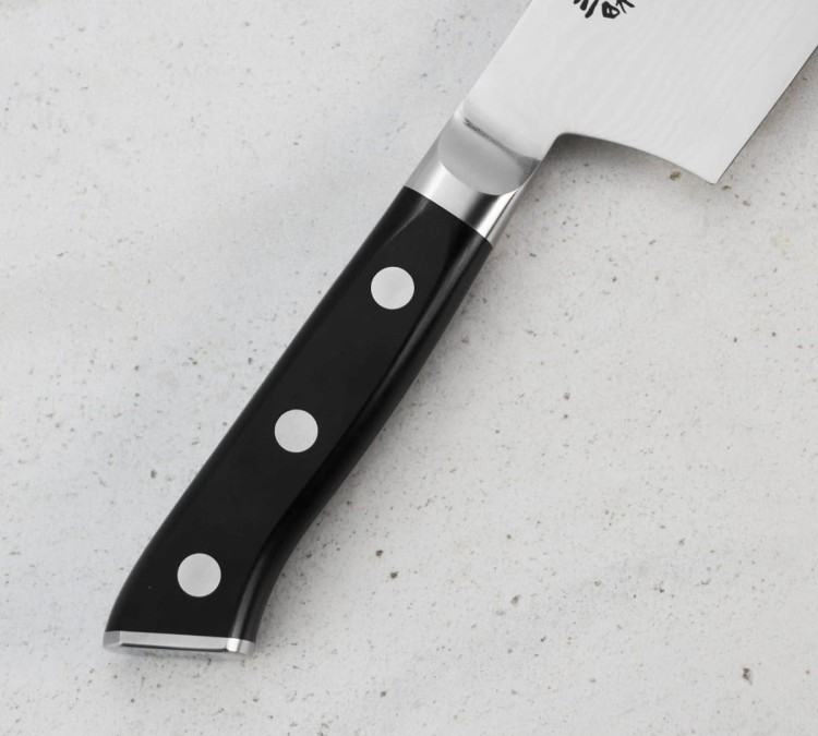 Mcusta Zanmai Classic Damascus VG-10 Pakka Nóż Nakiri 18cm