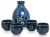 Niebieski Zestaw Do Podawania Sake Hana Blue EDO JAPAN