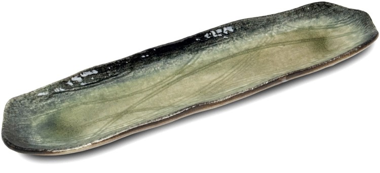 Ceramiczny Talerz Do Serwowania Sushi Zielony 34cm x 10cm EMRO AZIATICA