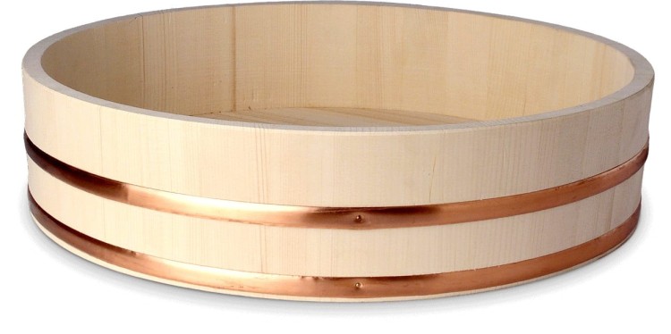 Drewniana Miska Do Ryżu Hangiri 27cm EMRO AZIATICA