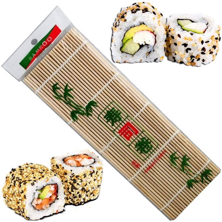 Mata Bambusowa Do Sushi Okrągła 24cm x 24cm MAKI-SU