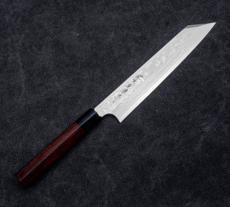 Hideo Kitaoka Shirogami Satin Nóż Kiritsuke 21cm