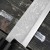 Hideo Kitaoka Shirogami Satin Damascus Nóż Miroshi Deba 21cm