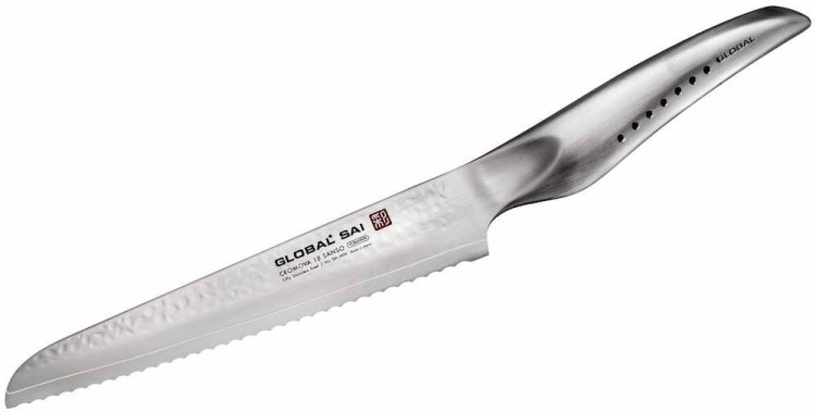 Global SAI Japoński Komplet 4 Noży w Czerwonym Bloku GKB-52CR