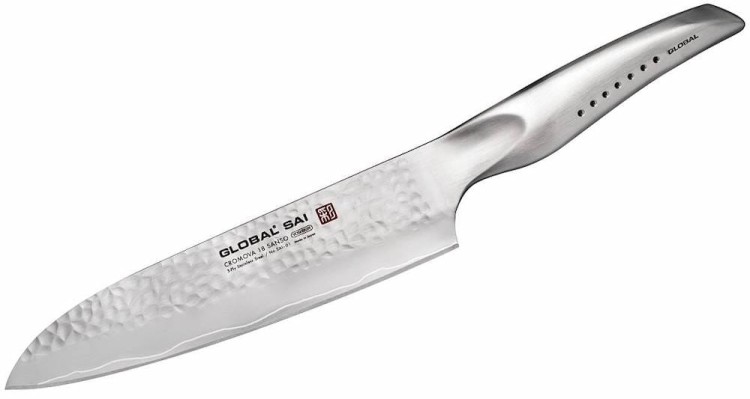 Global SAI Japoński Komplet 4 Noży w Czerwonym Bloku GKB-52CR
