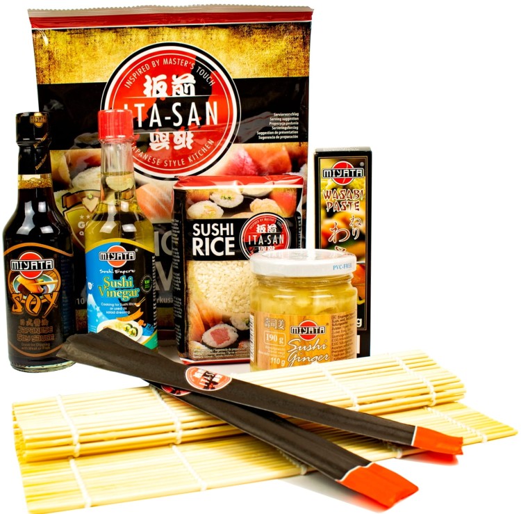 Zestaw Do Sushi SUMO Premium 8 Produktów Na 75 Rolek Sushi MIYATA
