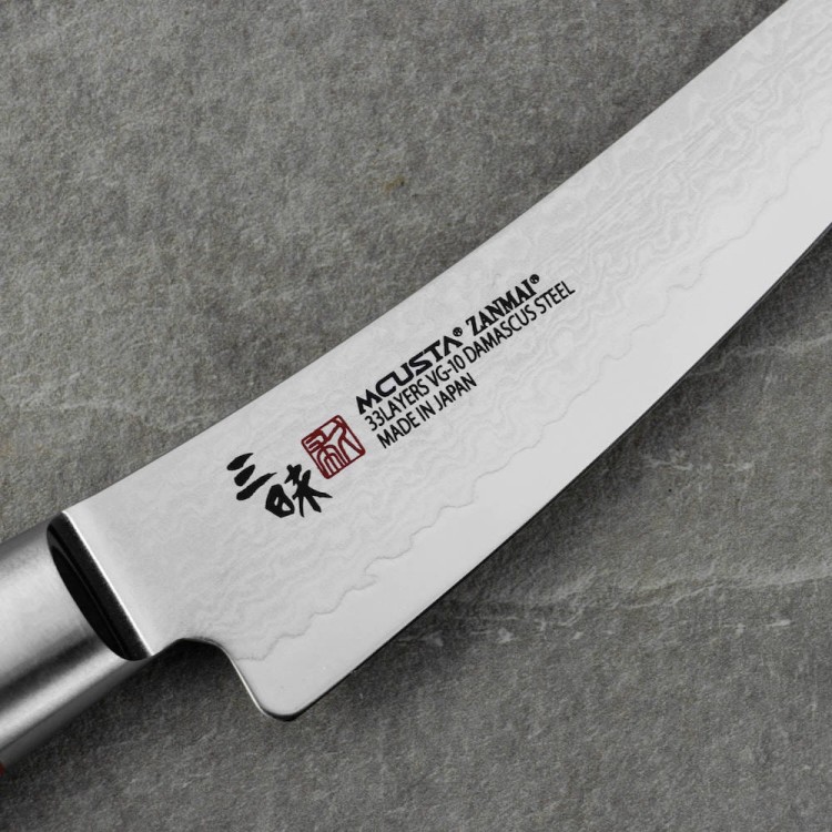 Mcusta Zanmai VG-10 Pro Zebra Nóż Do Wykrawania 16,5cm