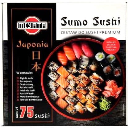 Zestaw Do Sushi SUMO Premium 8 Produktów Na 75 Rolek Sushi MIYATA