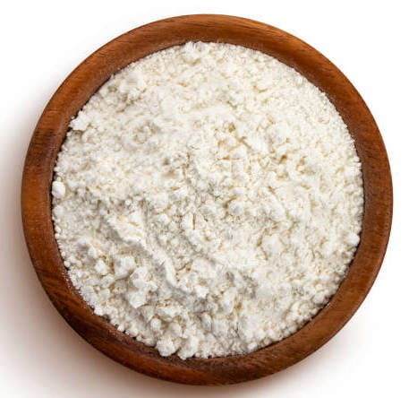 Mąka z Ryżu w Drewnianej Miseczce