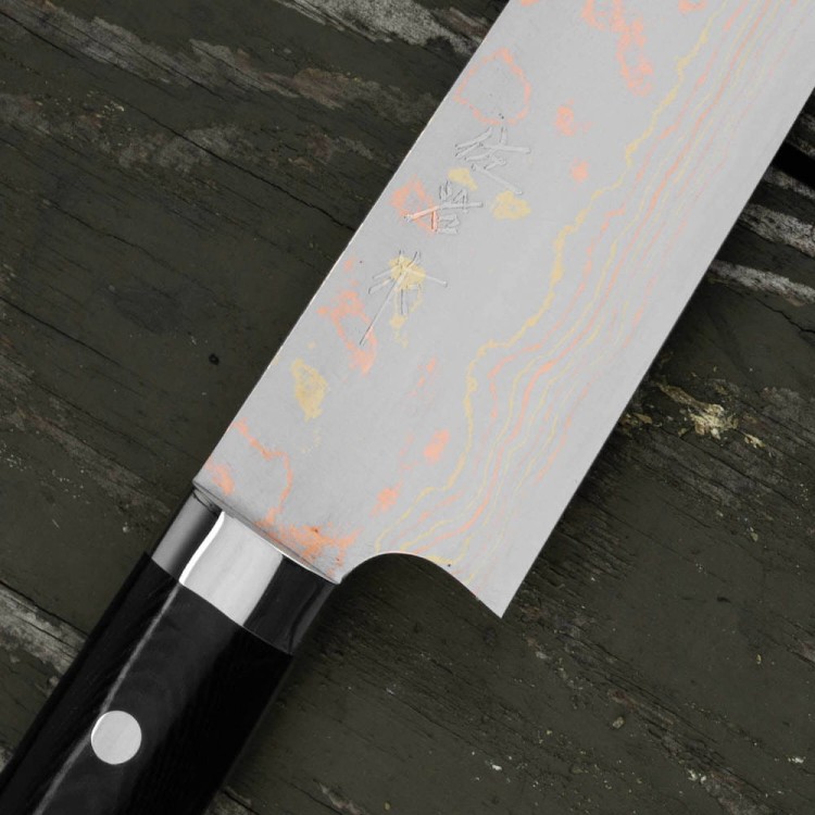Takeshi Saji Blue Steel Nóż Szefa Kuchni Ręcznie Kuty 21 cm