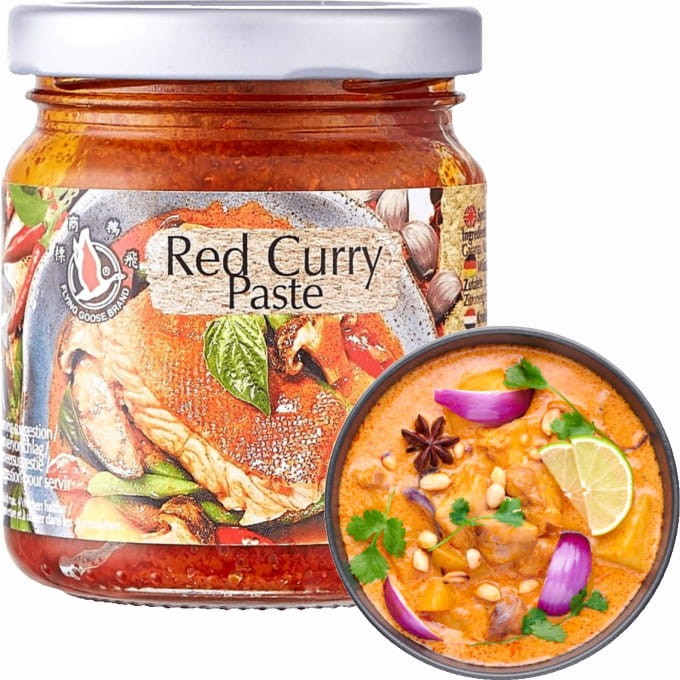 Czerwona Pasta Curry 195g FLYING GOOSE BRAND