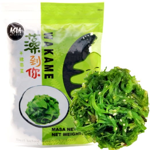 Wodorosty Glony Algi Wakame Cięte 50g ASIA KITCHEN