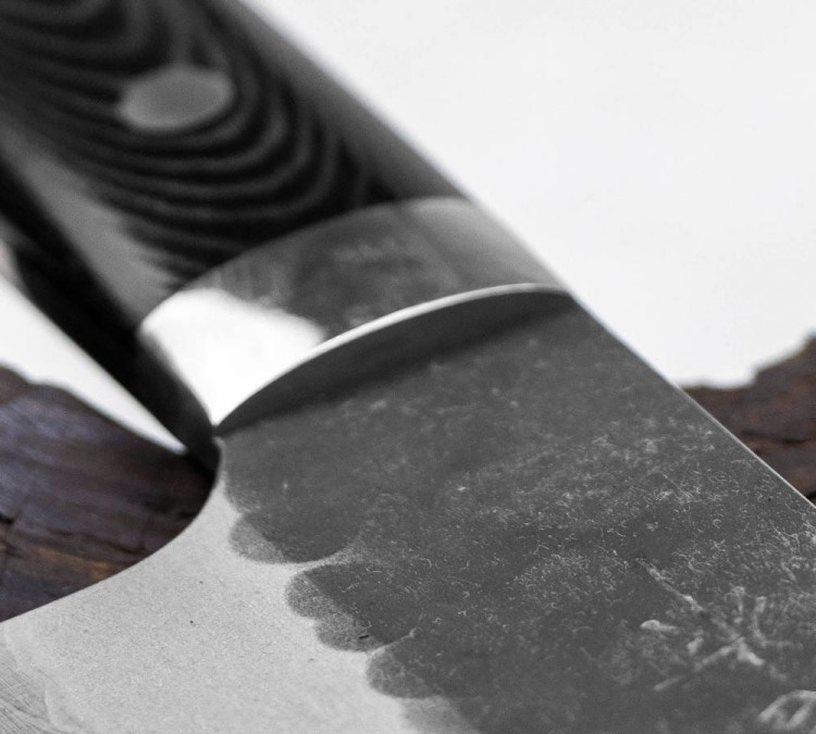 Takeshi Saji Super Aogami Ręcznie Kuty Nóż Santoku 18cm