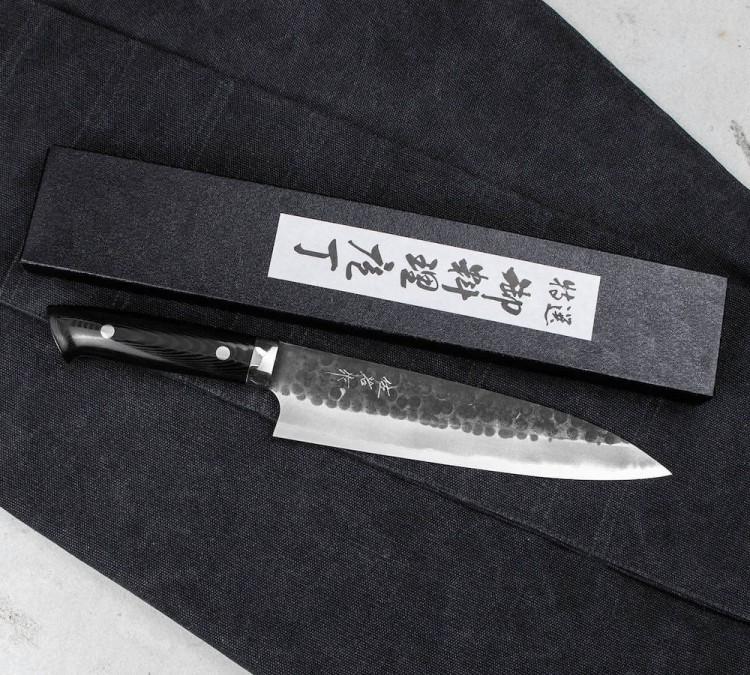 Takeshi Saji Super Aogami Ręcznie Kuty Nóż Szefa 21cm