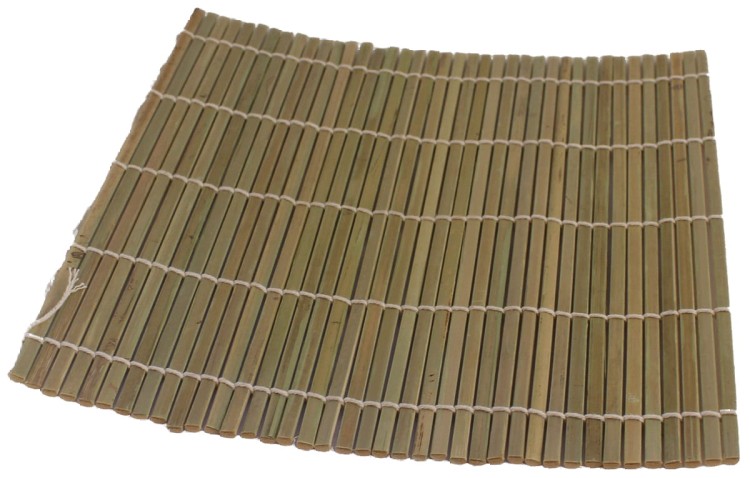 Mata Bambusowa Do Sushi Płaska 24cm x 24cm ORIENTAL ESSENTIALS Rozłożona