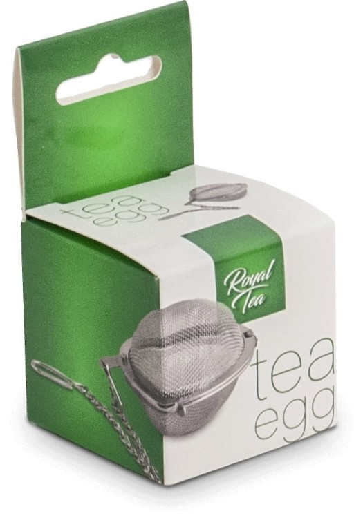 Zaparzacz Sitko Do Herbaty i Ziół Stalowa Kula 6,5cm z Łańcuszkiem ROYAL TEA