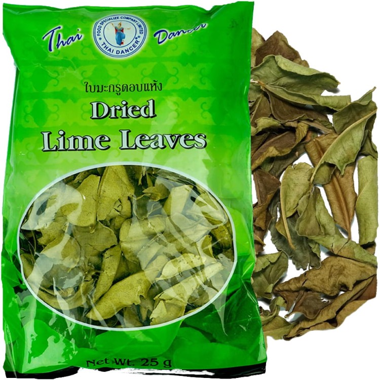 Suszone Liście Limonki Kaffir 25g THAI DANCER