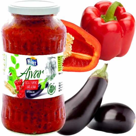 Ajvar Pasta z Papryki i Bakłażana 720ml KIER