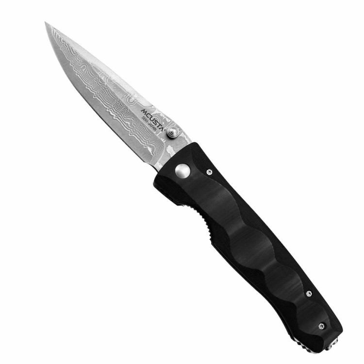 Mcusta Elite Black Micarta Nóż Damascus
