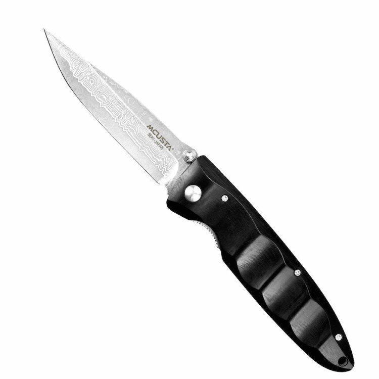 Mcusta Classic Wave Black Pakka Nóż Damascus