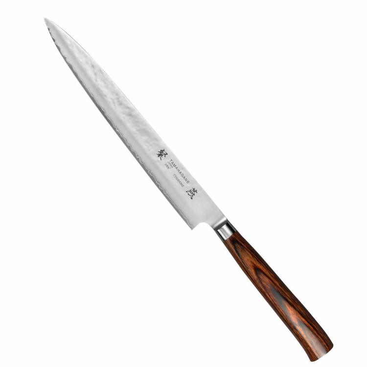 Tamahagane Tsubame Brown Nóż Sashimi 24cm