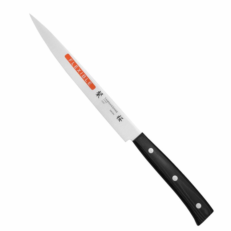 Tamahagane Sakura Nóż Do Ryb Elastyczny 16cm