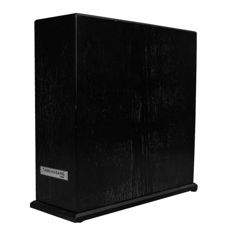 Tamahagane Japoński Drewniany Blok Czarny Do Przechowania Noży